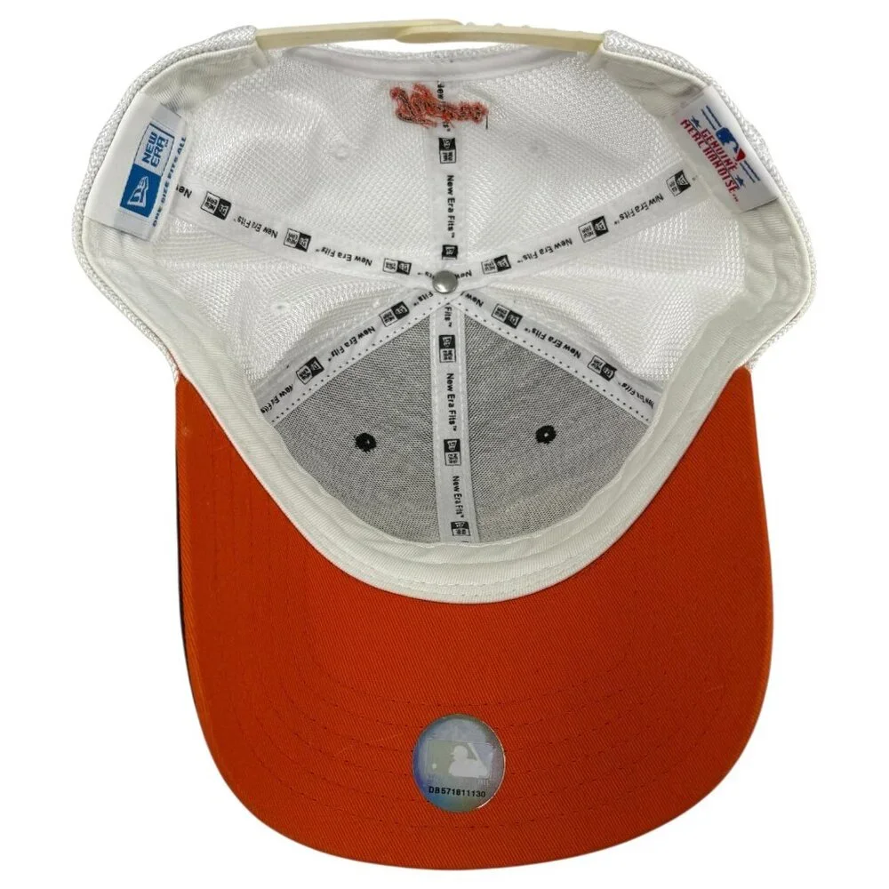 New Era Detroit Tigers Hat SnapBack Mesh Black Orange White Mesh English D MLB - Picture 7 of 11